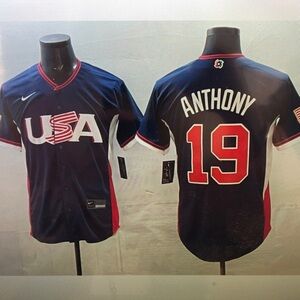 😊Roman Anthony Navy Stitched Jersey😀